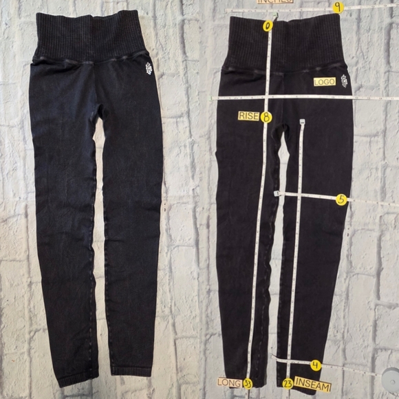 Free People FP Movement High-Rise 7/8 Length Good Karma Leggings In Black - XS - Picture 3 of 16